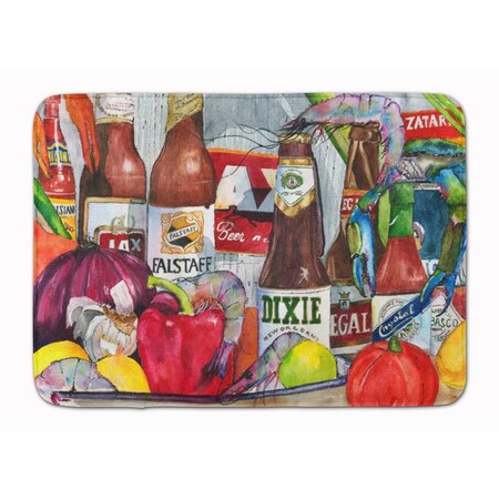 Carolines Treasures New Orleans Beers and Spices Machine Washable Memory Foam Mat 1017RUG